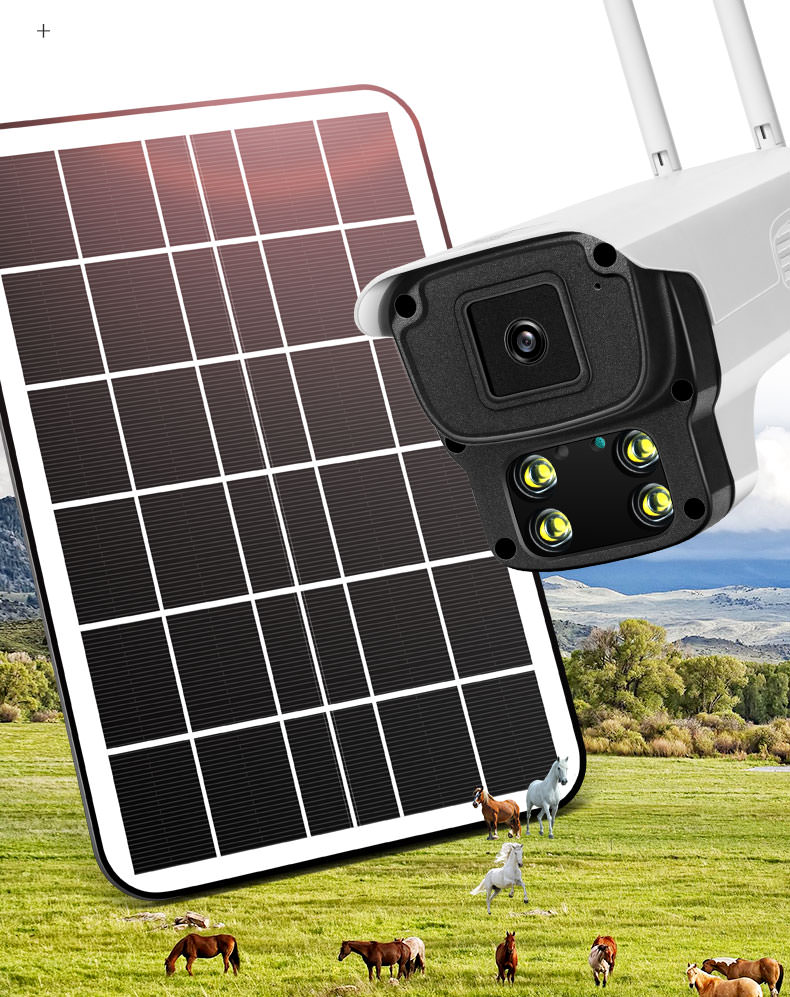 Rural farm solar powered Wi-Fi/4G LTE security cameras