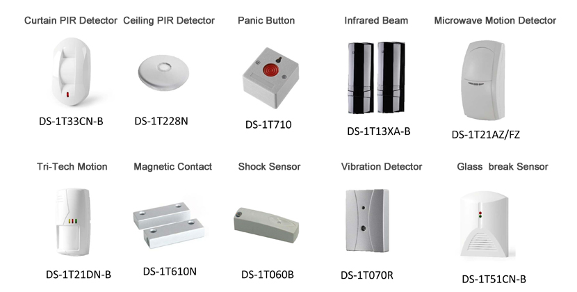 Hikvision alarm detectors