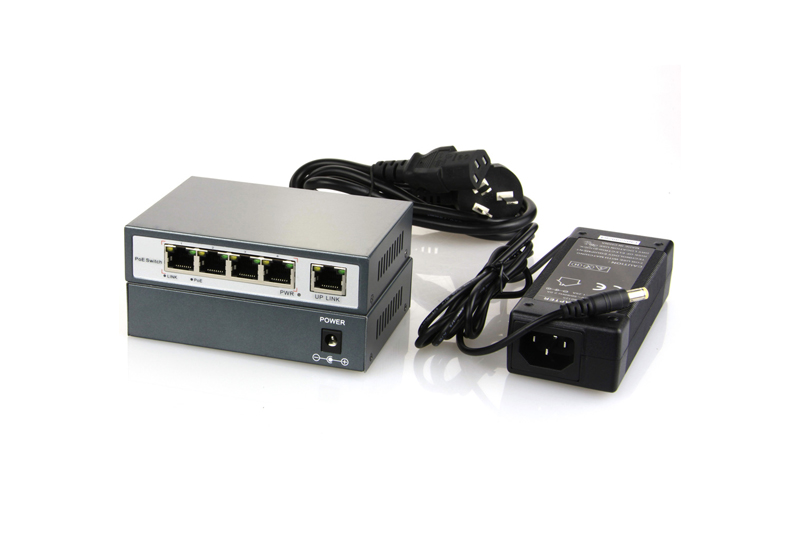 5 ports PoE Switch for IP Cameras
