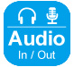 Audio I/O icon