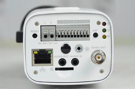 Back panel of network Camera