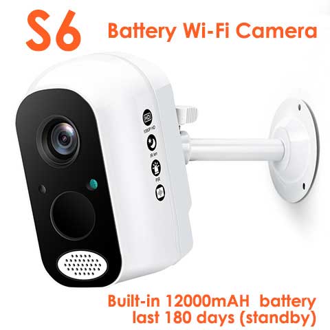 Battery powered wireless 1080p security camera