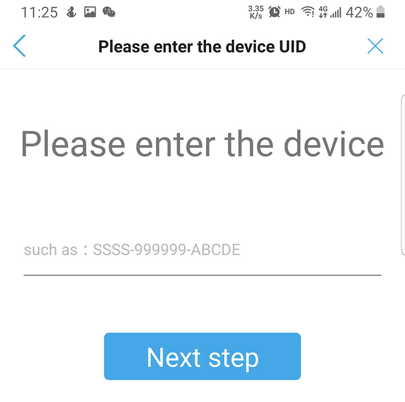 Manually Input the Device ID