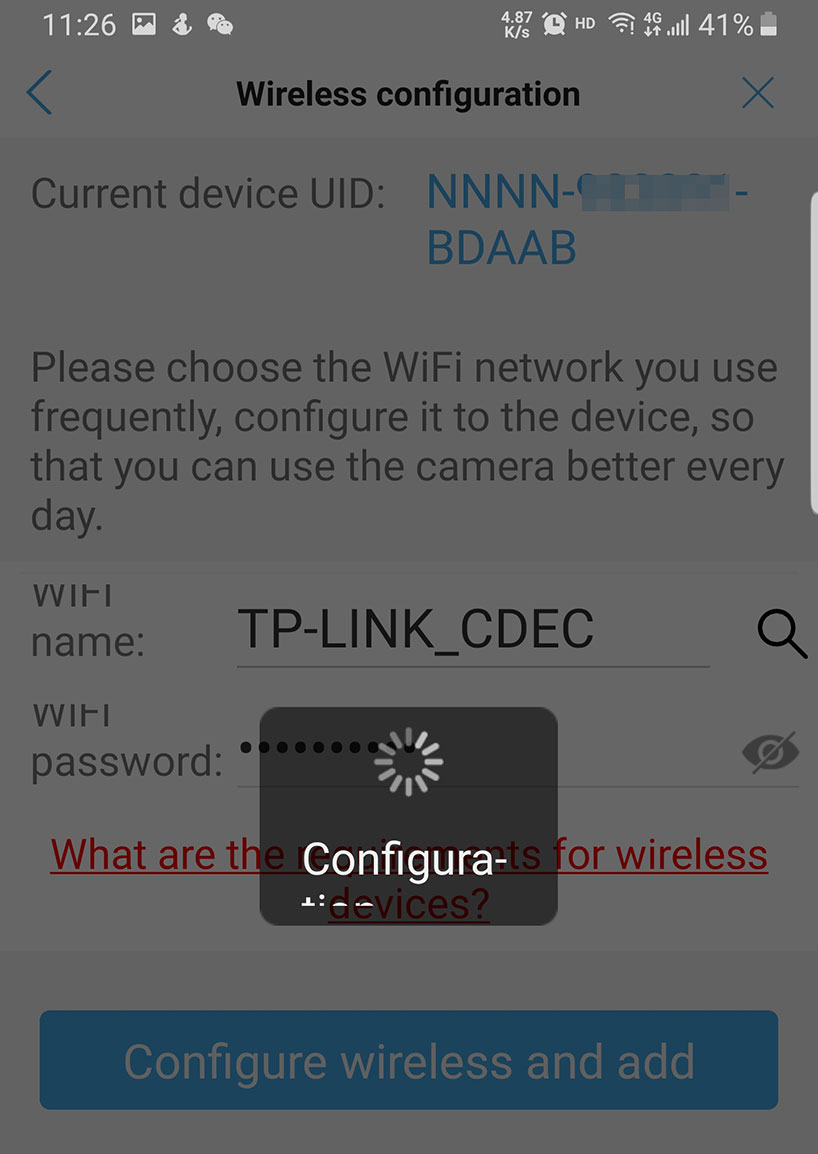 راه اندازی اتصال W-Fi CamHipro