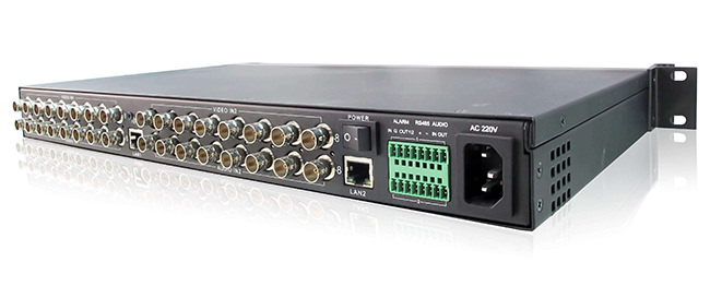 16CH Analog-to-IP video Converter/IP Encoder