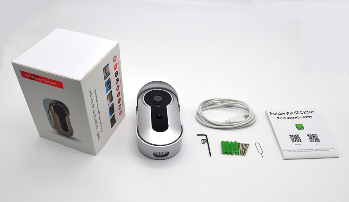 Outdoor Wireless Doorbell Camera with Battery