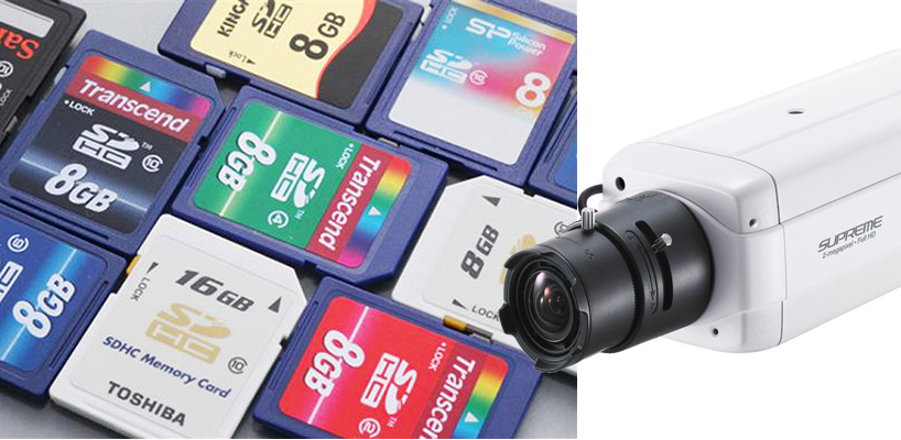 SDHC/MicroSD card + IP Camera