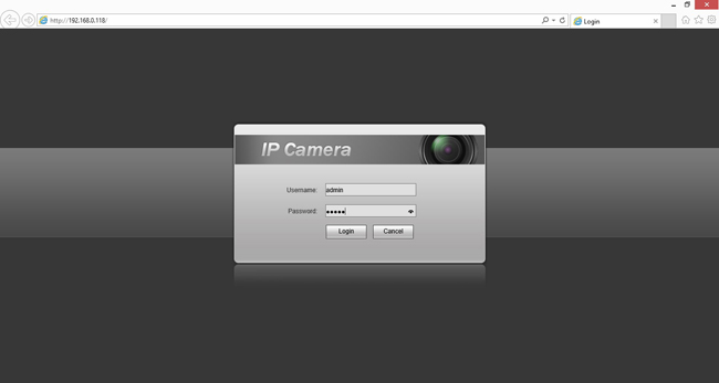 Dahua IP Camera Login