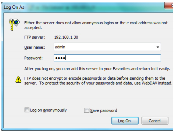 Login FTP - Windows Explorer