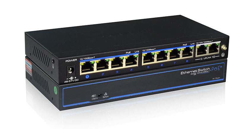 8CH PoE Switch Supports IEEE802.3af/at