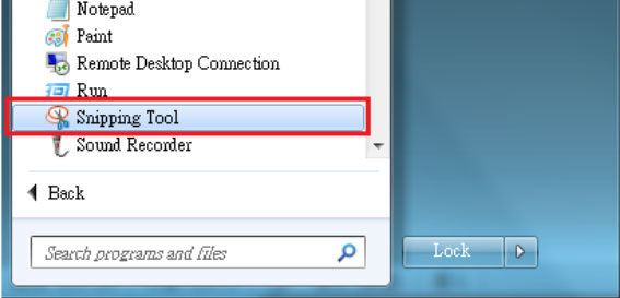 Win7/8 Snipping Tool