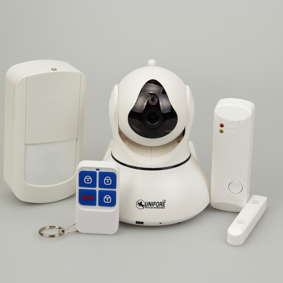 WiFi camera alarm system for home security