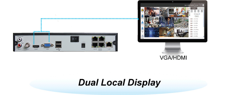 NVR Dual Video Display