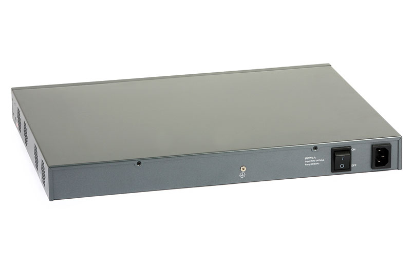 24CH PoE Switch - IEEE802.3af Back View