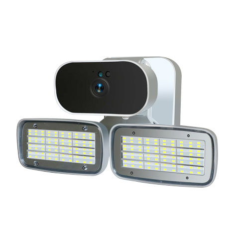 Solar Powered Security Floodlight with 1080p Camera DJDC2