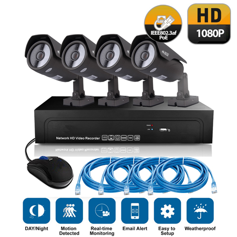 4CH DIY Home/Shop NVR Camera System