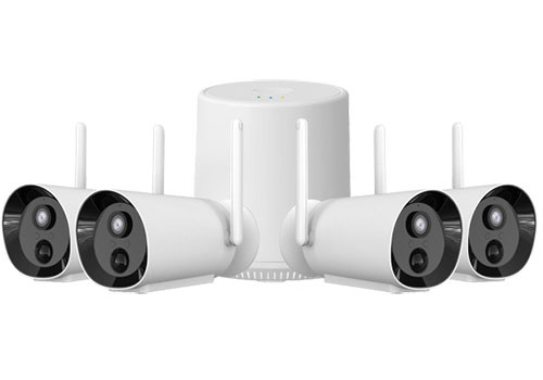 Tuya Wire-free Outdoor Security Camera Pack with HomeBase BC-HB12 / BC-HB14