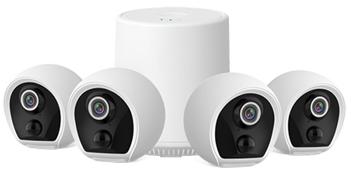 Tuya 2/4 1080p Wire-free Cameras Pack with HomeBase BC-HC12 / BC-HC14