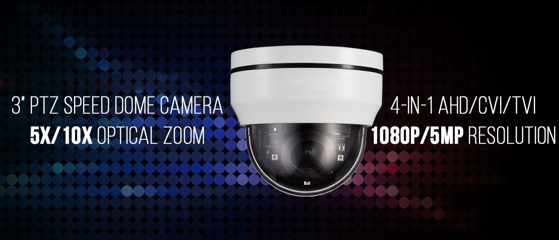 Dexterous AHD/CVI/TVI PTZ Dome Camera